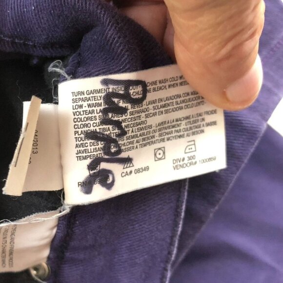 Gloria Vanderbilt Womens Jeans Size 4 Petite Amanda Straight Purple Denim Casual - Picture 10 of 14